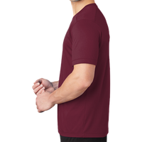 Sport Tek Posi UV ® Pro Tee, Cardinal, Left Sleeve view