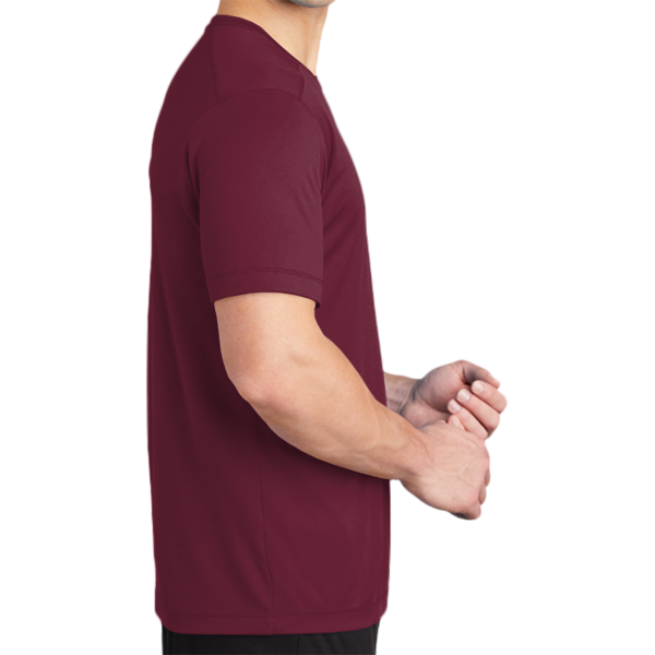 Sport Tek Posi UV ® Pro Tee, Cardinal, Right Sleeve view