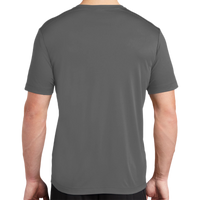 Sport Tek Posi UV ® Pro Tee, Dark Smoke Grey, Back view