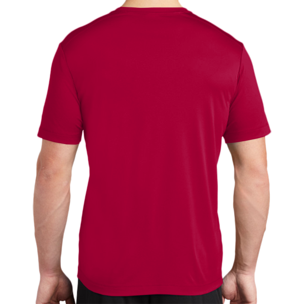 Sport Tek Posi UV ® Pro Tee, Deep Red, Back view