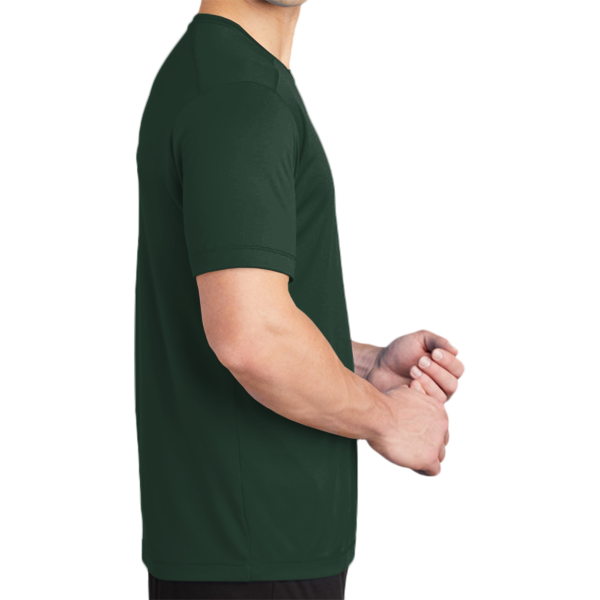 Sport Tek Posi UV ® Pro Tee, Forest Green, Right Sleeve view