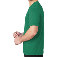 Sport Tek Posi UV ® Pro Tee, Kelly Green, Left Sleeve view