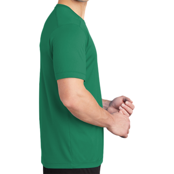 Sport Tek Posi UV ® Pro Tee, Kelly Green, Right Sleeve view