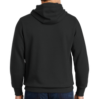 Sport Tek Pullover Hooded Sweatshirt, Black, Back view