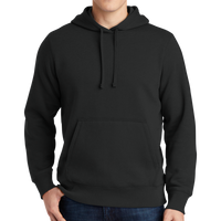 Sport Tek Pullover Hooded Sweatshirt, Black, Front view