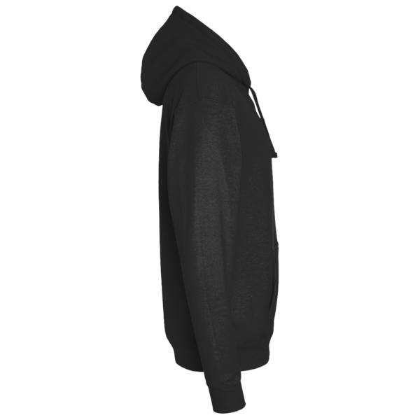Sport Tek Pullover Hooded Sweatshirt, Black, Right Sleeve view