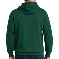 Sport Tek Pullover Hooded Sweatshirt, Forest Green, Back view