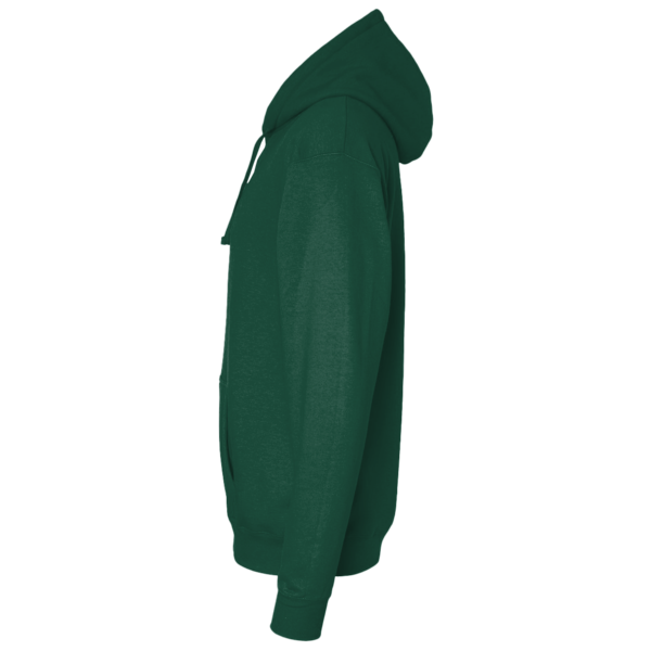 Sport Tek Pullover Hooded Sweatshirt, Forest Green, Left Sleeve view