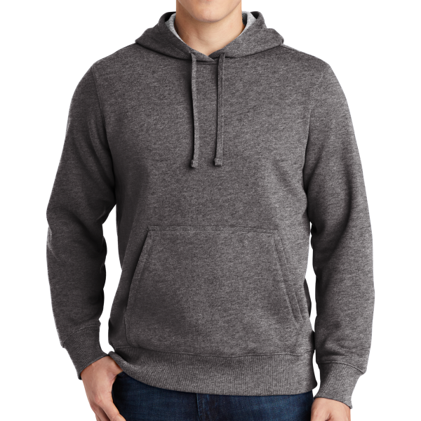 Sport Tek Pullover Hooded Sweatshirt, Graphite Heather, Front view