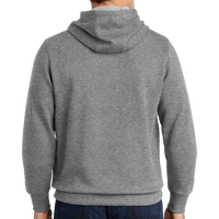 Sport Tek Pullover Hooded Sweatshirt, Vintage Heather, Back view
