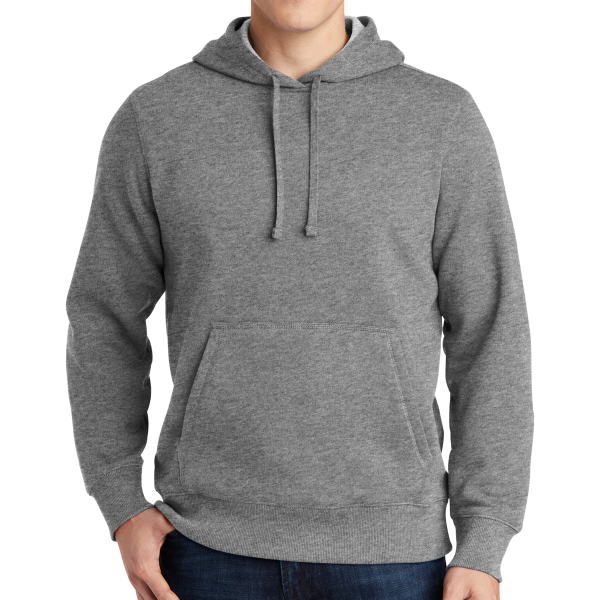 Sport Tek Pullover Hooded Sweatshirt, Vintage Heather, Front view