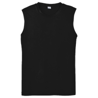 Sport Tek Sleeveless PosiCharge ® Competitor Tee, Black, Front view