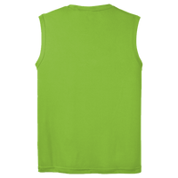 Sport Tek Sleeveless PosiCharge ® Competitor Tee, Lime Shock, Back view