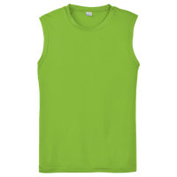 Sport Tek Sleeveless PosiCharge ® Competitor Tee, Lime Shock, Front view