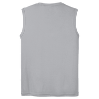 Sport Tek Sleeveless PosiCharge ® Competitor Tee, Silver, Back view
