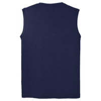 Sport Tek Sleeveless PosiCharge ® Competitor Tee, True Navy, Back view