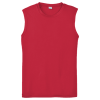 Sport Tek Sleeveless PosiCharge ® Competitor Tee, True Red, Front view