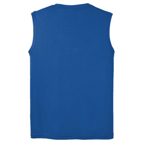 Sport Tek Sleeveless PosiCharge ® Competitor Tee, True Royal, Back view
