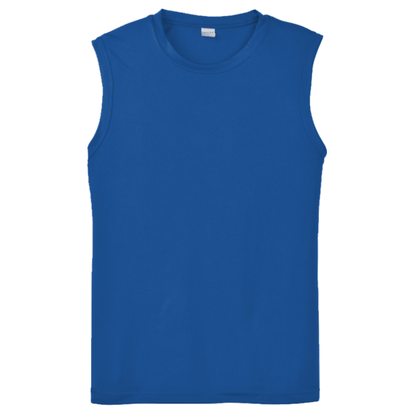 Sport Tek Sleeveless PosiCharge ® Competitor Tee, True Royal, Front view
