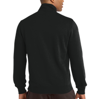 Sport Tek Tall 1/4 Zip Sweatshirt, Black, Back view
