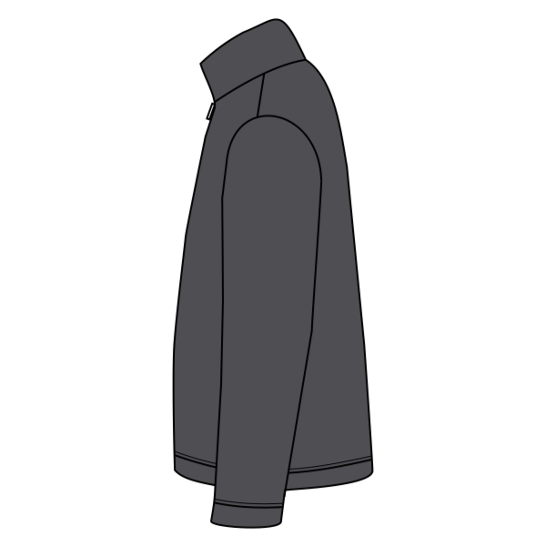 Sport Tek Tall 1/4 Zip Sweatshirt, Graphite Heather, Left Sleeve (Long) view