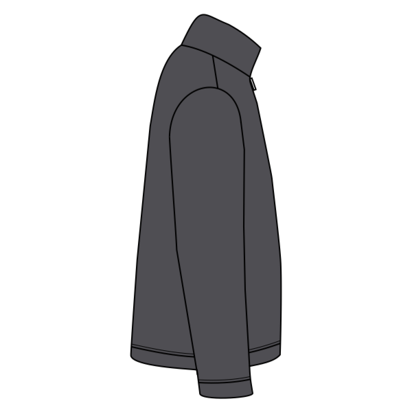 Sport Tek Tall 1/4 Zip Sweatshirt, Graphite Heather, Right Sleeve (Long) view