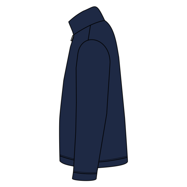 Sport Tek Tall 1/4 Zip Sweatshirt, True Navy, Left Sleeve (Long) view