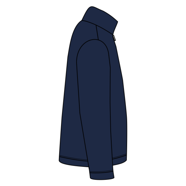 Sport Tek Tall 1/4 Zip Sweatshirt, True Navy, Right Sleeve (Long) view