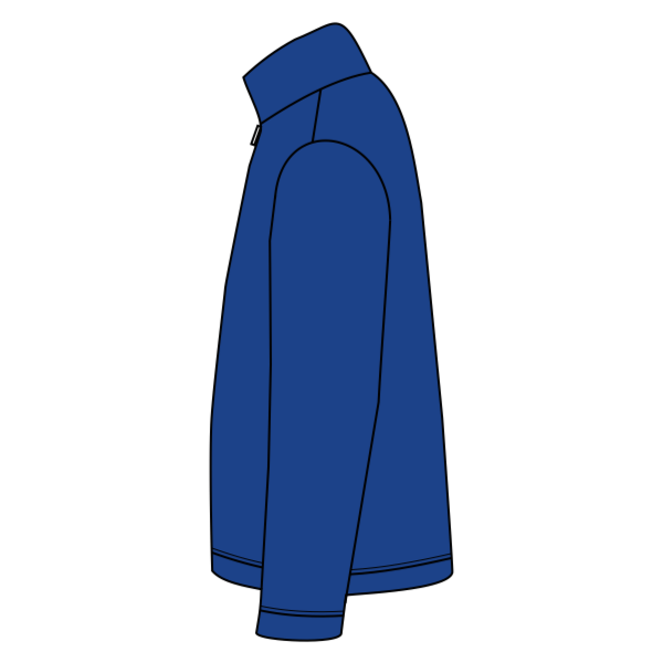Sport Tek Tall 1/4 Zip Sweatshirt, True Royal, Left Sleeve (Long) view