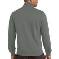 Sport Tek Tall 1/4 Zip Sweatshirt, Vintage Heather, Back view