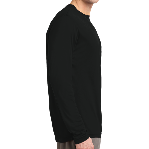 Sport Tek Tall Long Sleeve PosiCharge ® Competitor Tee, Black, Right Side view