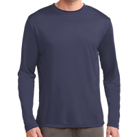 Sport Tek Tall Long Sleeve PosiCharge ® Competitor Tee, True Navy, Front view