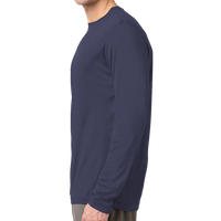 Sport Tek Tall Long Sleeve PosiCharge ® Competitor Tee, True Navy, Left Side view