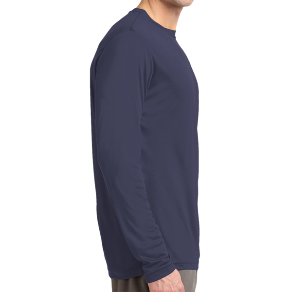 Sport Tek Tall Long Sleeve PosiCharge ® Competitor Tee, True Navy, Right Side view