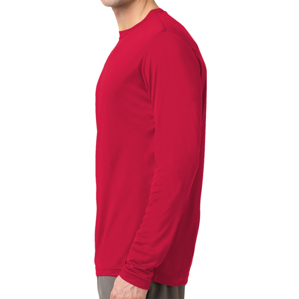 Sport Tek Tall Long Sleeve PosiCharge ® Competitor Tee, True Red, Left Side view