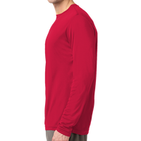 Sport Tek Tall Long Sleeve PosiCharge ® Competitor Tee, True Red, Left Side view