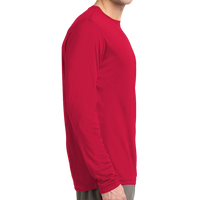Sport Tek Tall Long Sleeve PosiCharge ® Competitor Tee, True Red, Right Side view
