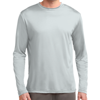 Sport Tek Tall Long Sleeve PosiCharge ® Competitor Tee, White, Front view