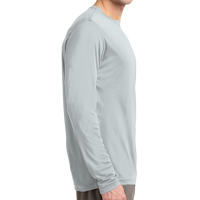 Sport Tek Tall Long Sleeve PosiCharge ® Competitor Tee, White, Right Side view