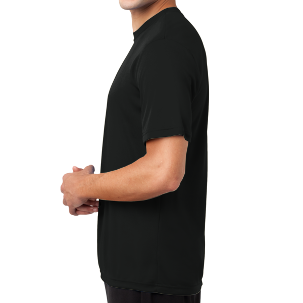 Sport Tek Tall PosiCharge ® Competitor Tee, Black, Left Sleeve (Short) view