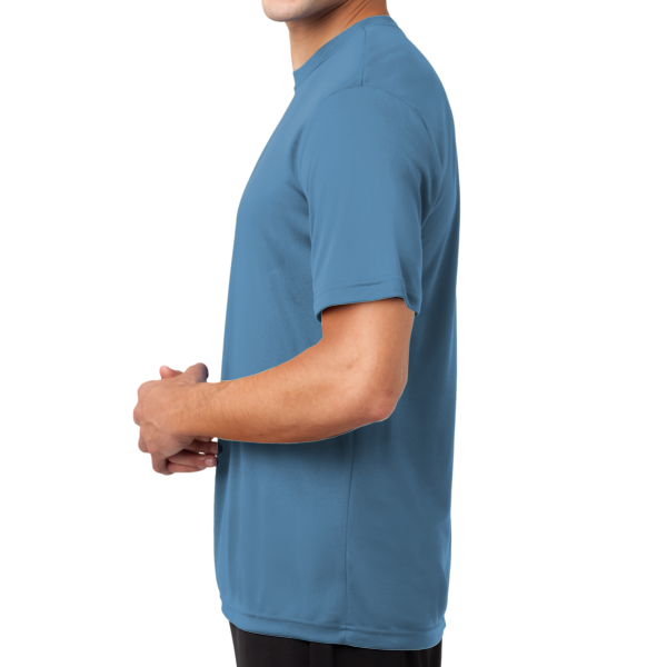 Sport Tek Tall PosiCharge ® Competitor Tee, Carolina Blue, Left Sleeve (Short) view