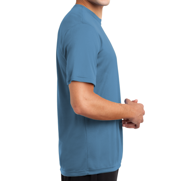 Sport Tek Tall PosiCharge ® Competitor Tee, Carolina Blue, Right Sleeve (Short) view