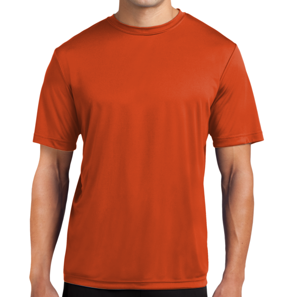 Sport Tek Tall PosiCharge ® Competitor Tee, Deep Orange, Front view