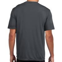 Sport Tek Tall PosiCharge ® Competitor Tee, Iron Grey, Back view