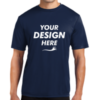 Sport Tek Tall PosiCharge ® Competitor Tee, True Navy, Front view, Mockup