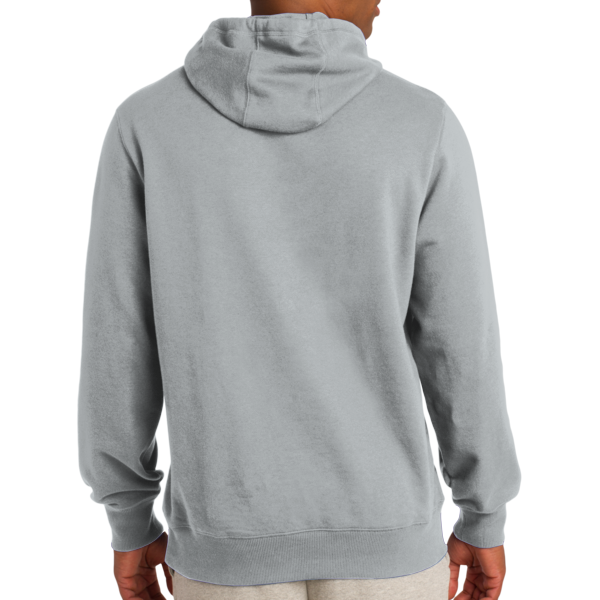 Sport Tek Tall Pullover Hooded Sweatshirt, Athletic Heather, Back view