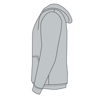 Sport Tek Tall Pullover Hooded Sweatshirt, Athletic Heather, Left Side view
