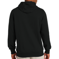 Sport Tek Tall Pullover Hooded Sweatshirt, Black, Back view