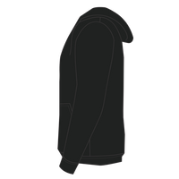 Sport Tek Tall Pullover Hooded Sweatshirt, Black, Left Side view