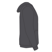Sport Tek Tall Pullover Hooded Sweatshirt, Graphite Heather, Right Side view